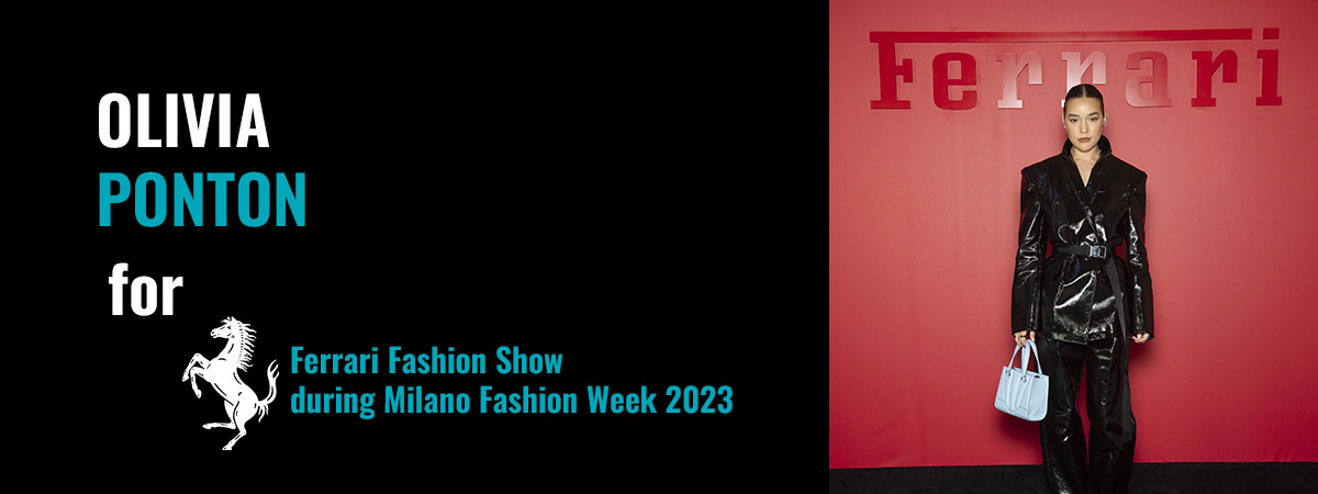 Olivia Ponton for Ferrari Fashion Show during Milano Fashion Week 2023